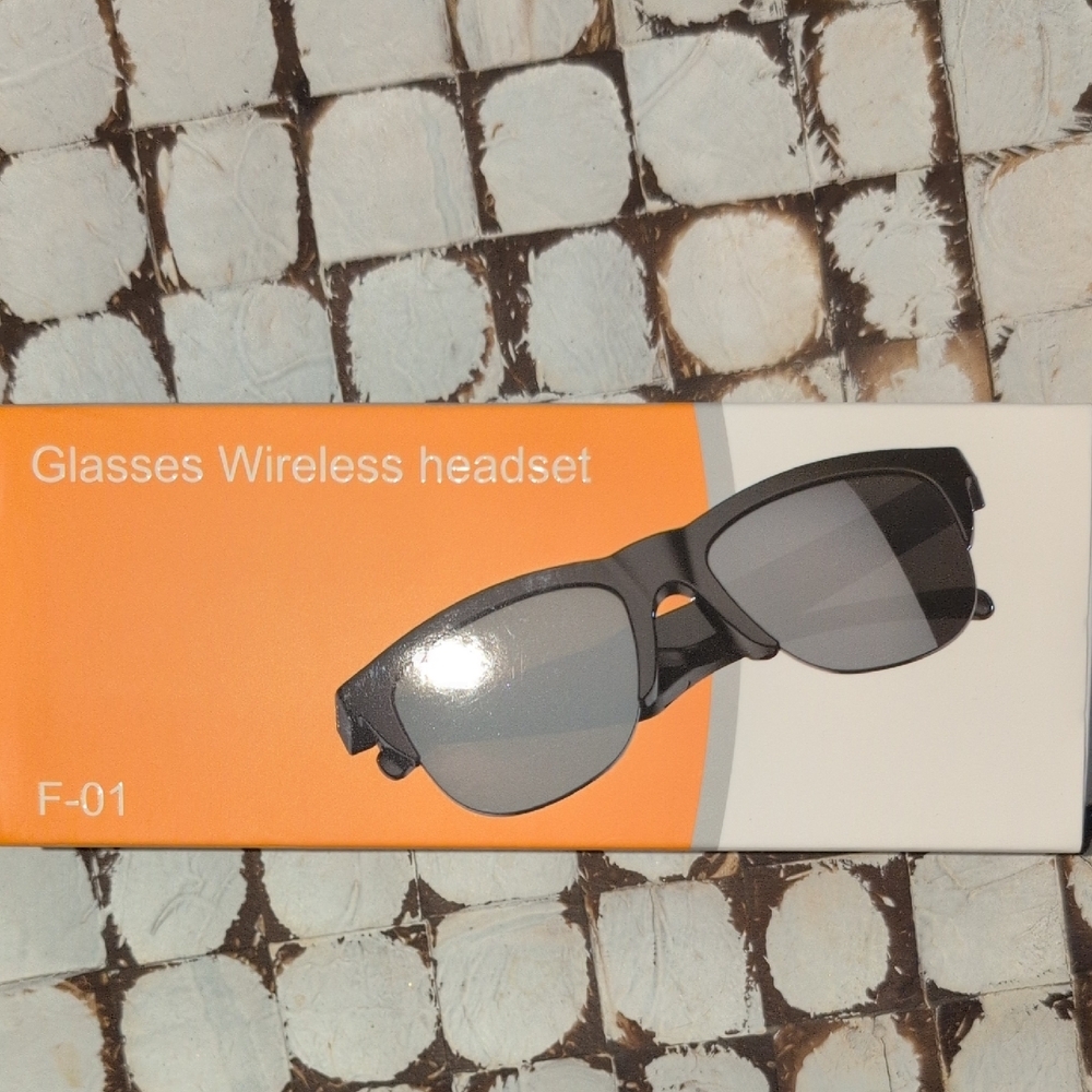 F-01 Wireless Audio Glasses - Black - Picture 1 of 5